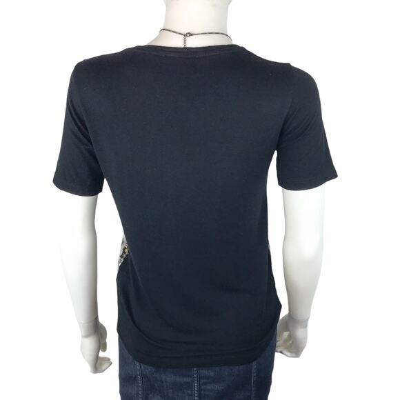 Gisella M by Gil Italian Black & Grey Tee - Picture 3 of 5